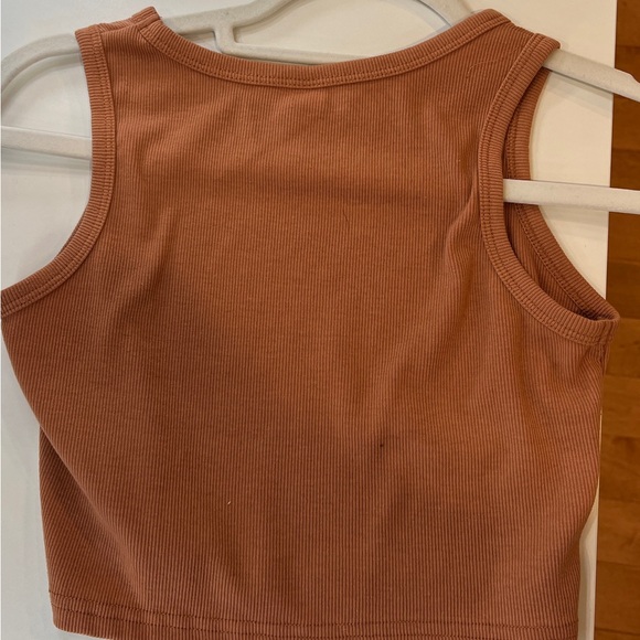 Burnt orange cropped tank top - Picture 3 of 6